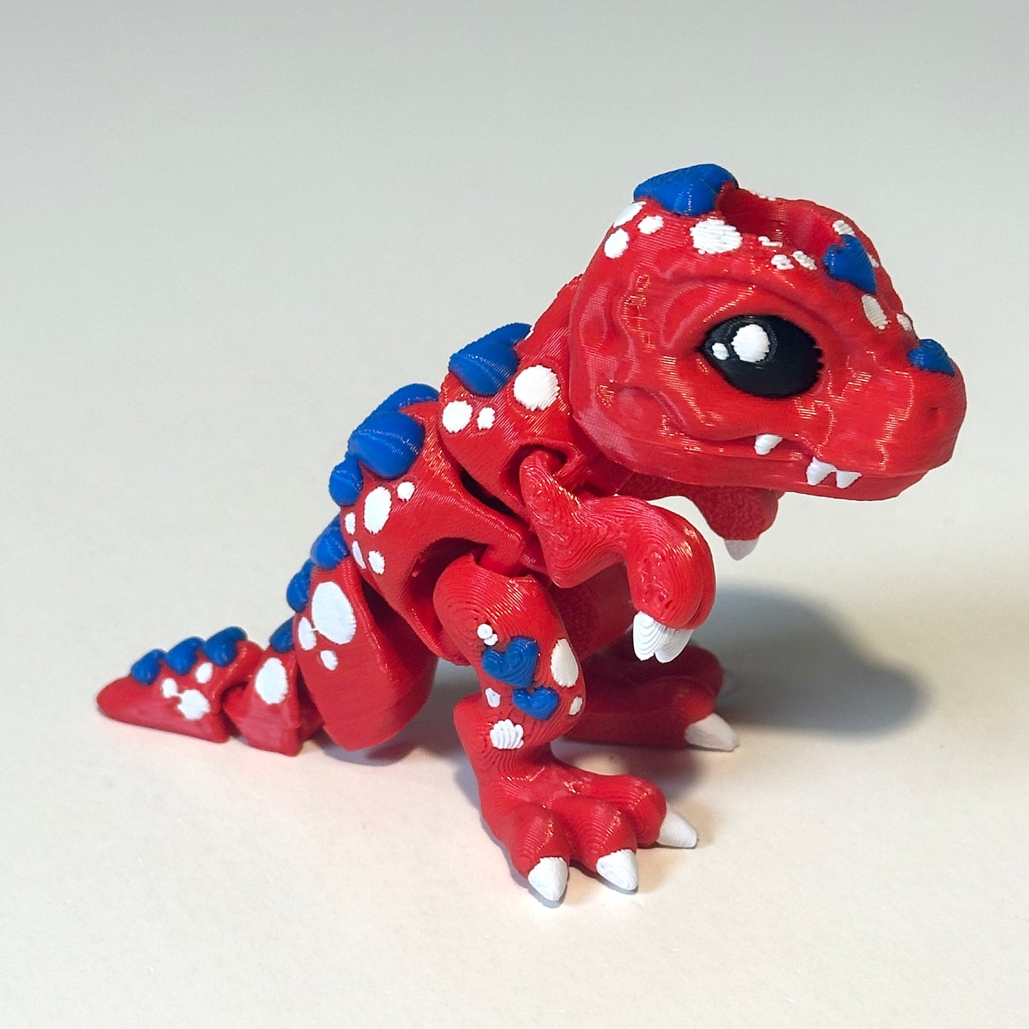 Flexi Heart T-Rex - 3D Printed Articulating Figure