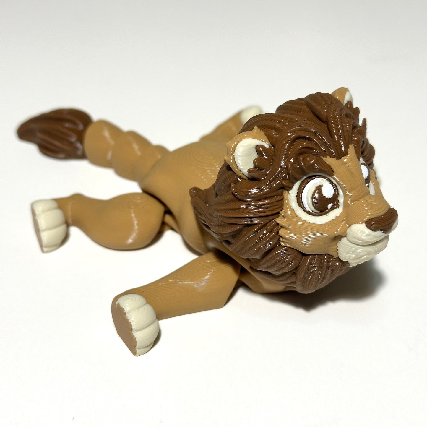 Kaleb The Brave Lion - 3D Printed Articulating Figure