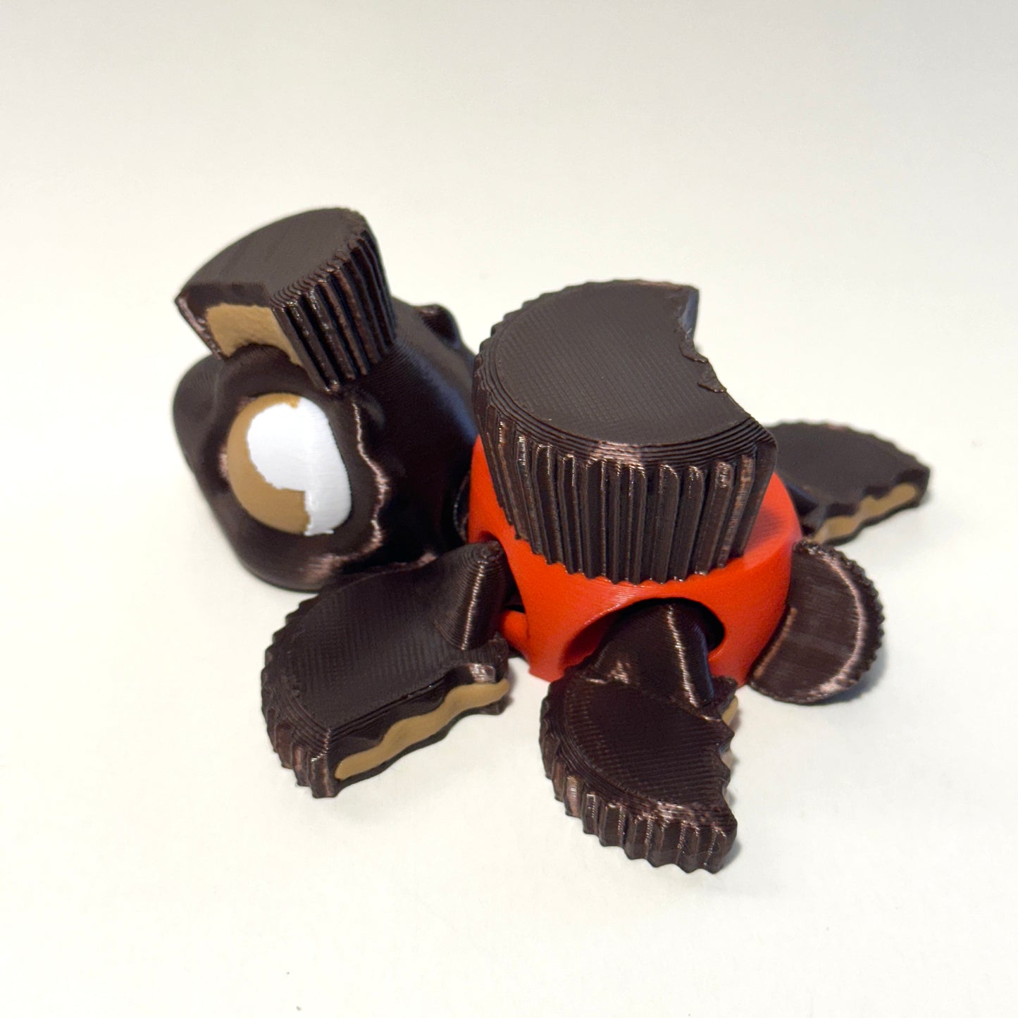 Peanut Butter Cup Turtle - 3D Printed Articulating Figure