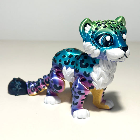 Flexi Snow Leopard - 3D Printed Articulating FIgure