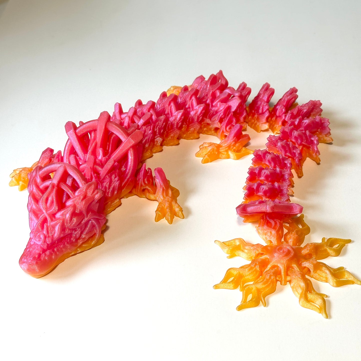 Large Solar Dragon - 3D Printed Articulating Figure