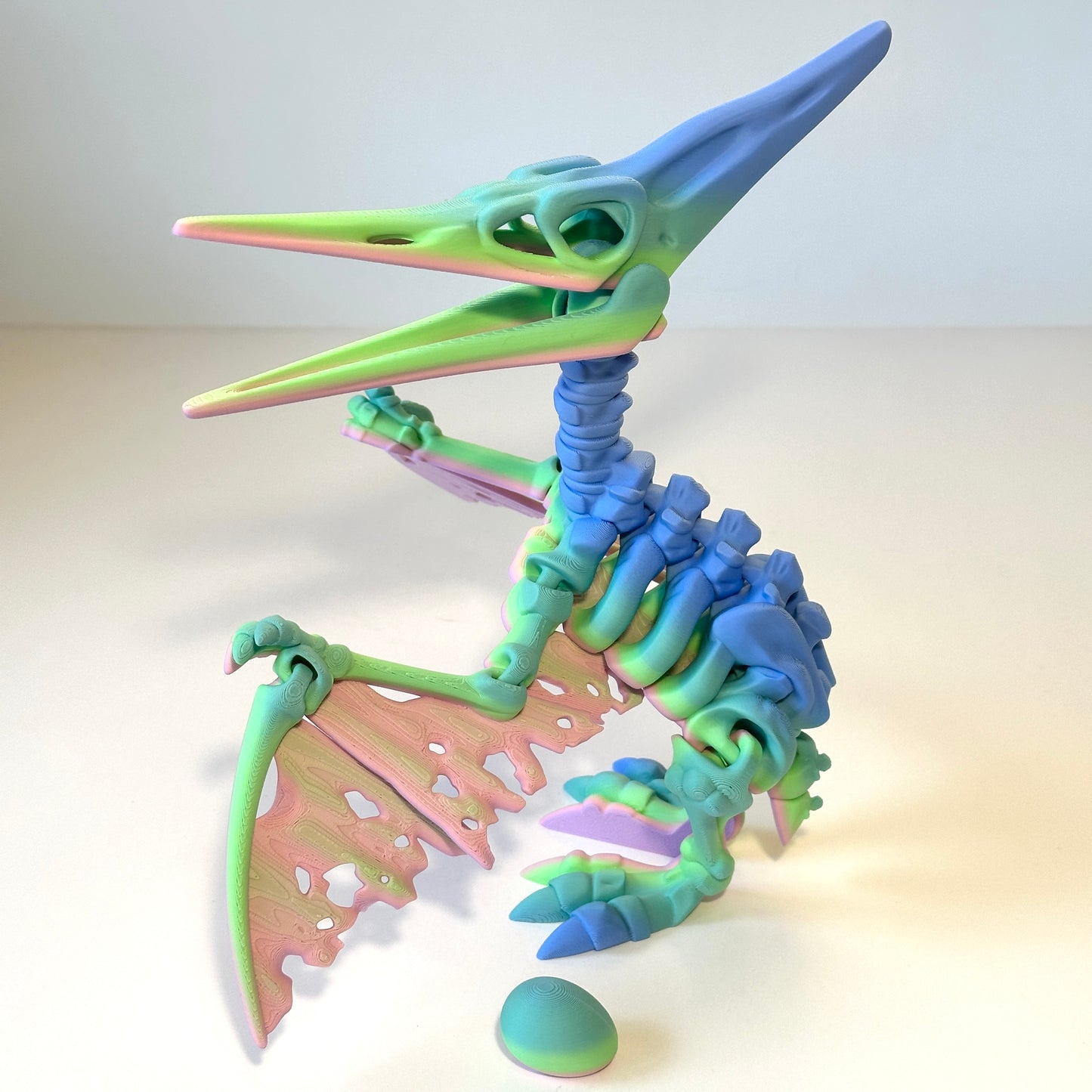 Giant Skeleton Pteranodon - 3D Printed Articulating Figure