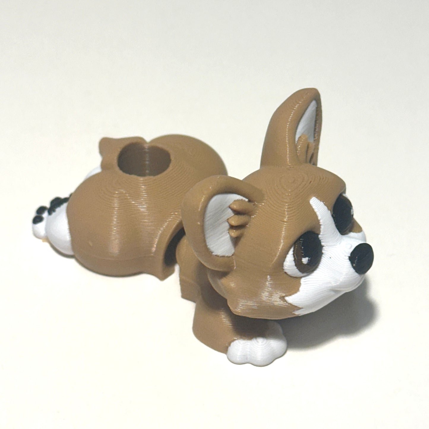 Paws Out Corgi - 3D Printed Articulating Figure