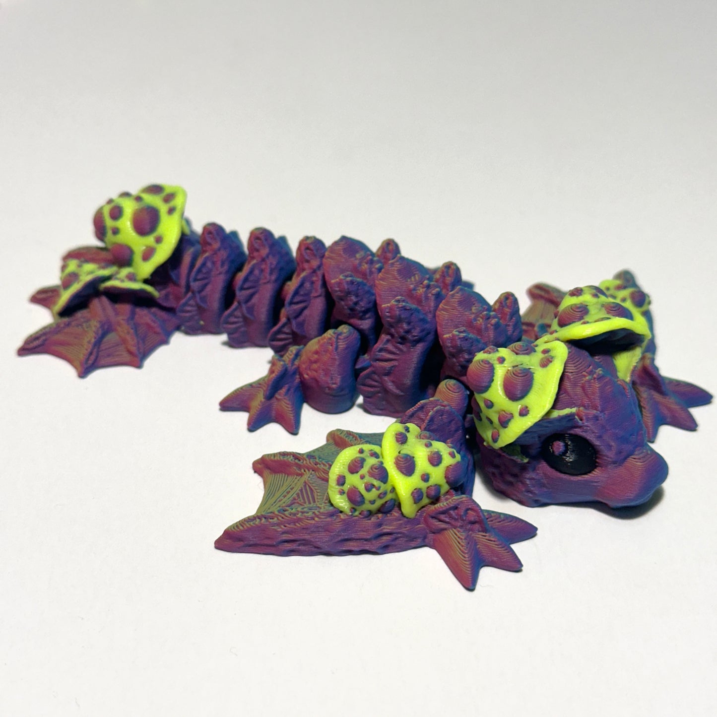 Baby Mushroom Wyvern - 3D Printed Articulating Figure