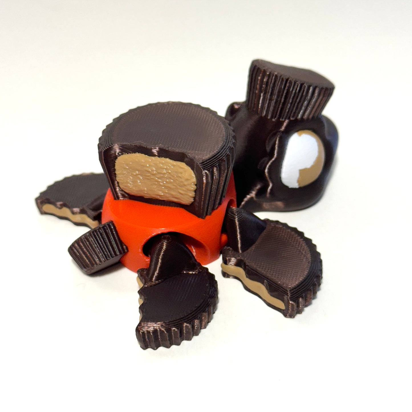 Peanut Butter Cup Turtle - 3D Printed Articulating Figure