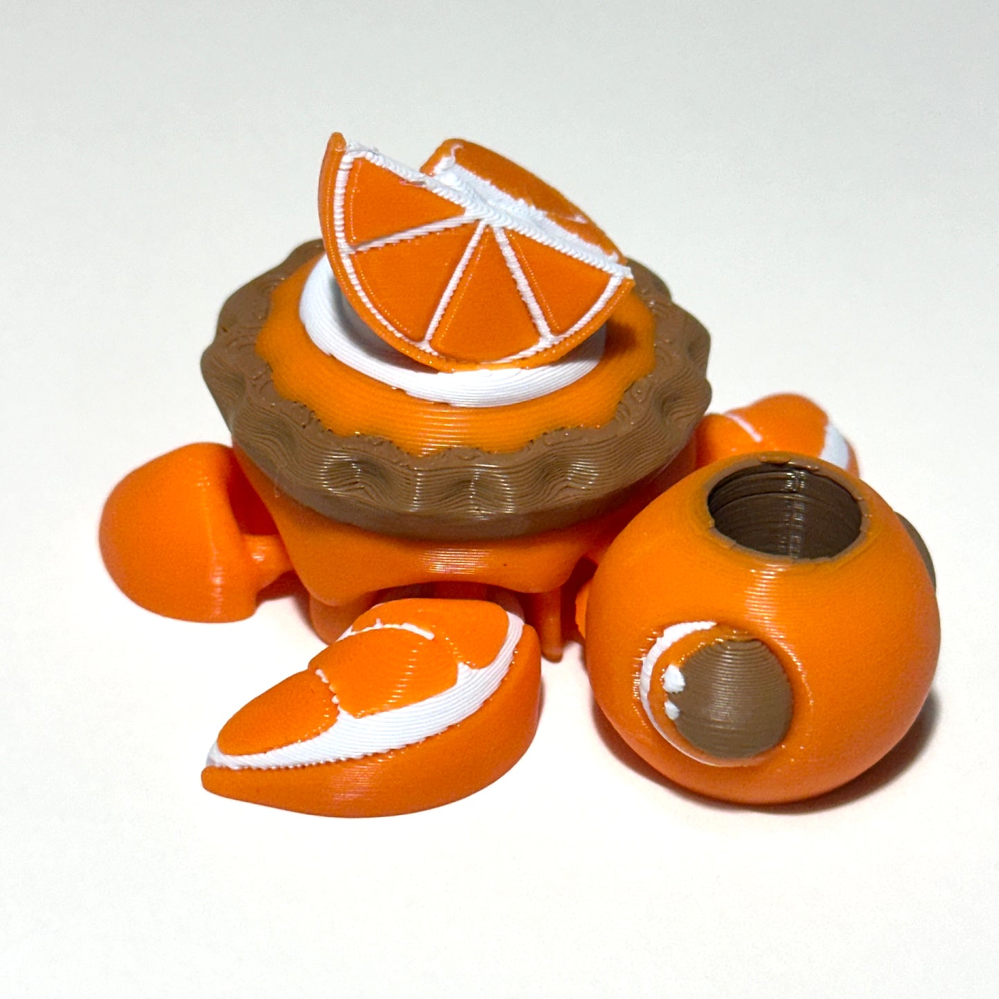 Citrus Pie Turtle - 3D Printed Articulating Figure