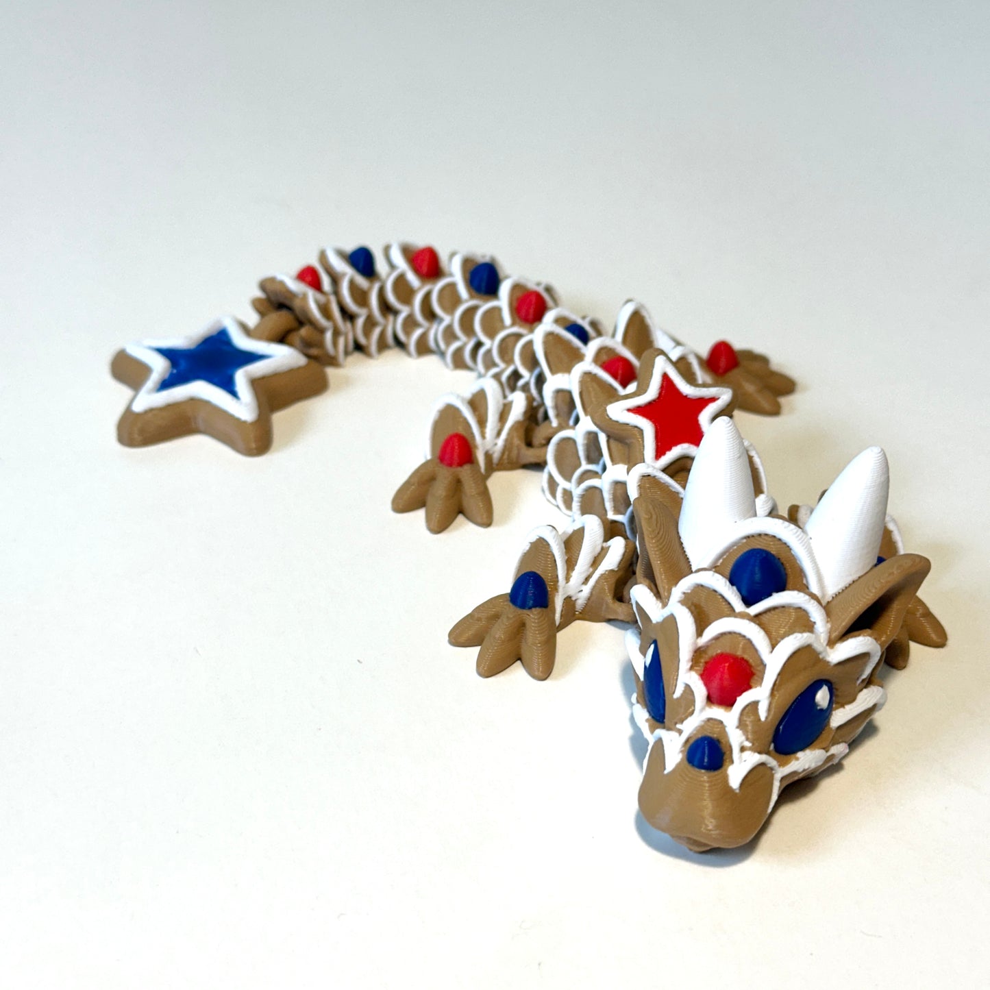 Baby Star Cookie Dragon - 3D Printed Articulating Figure