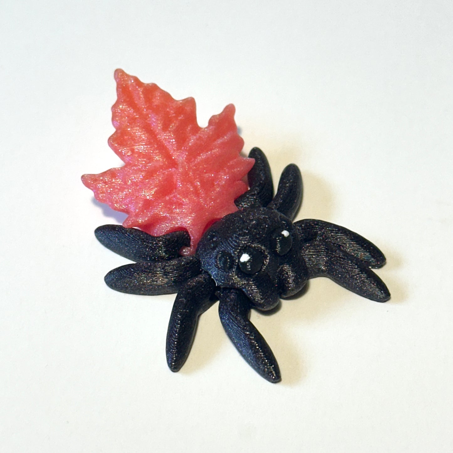 Tiny Autumn Leaf Spider - 3D Printed Articulating Figure