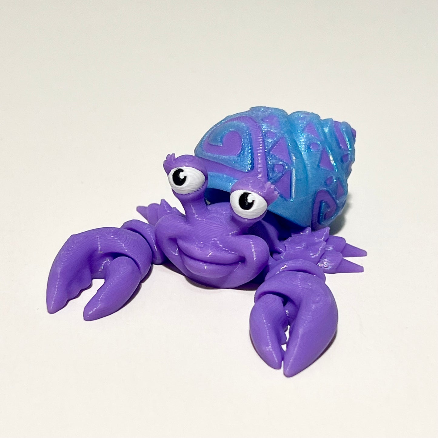Tattooed Hermit Crab - 3D Printed Articulating Figure