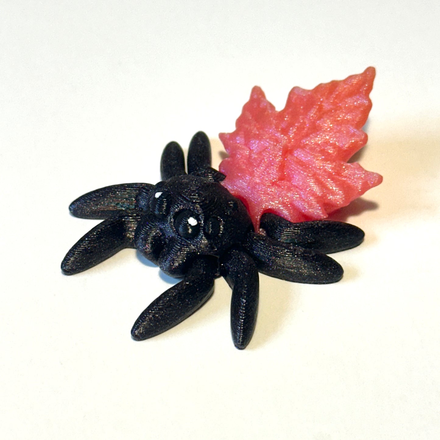 Tiny Autumn Leaf Spider - 3D Printed Articulating Figure