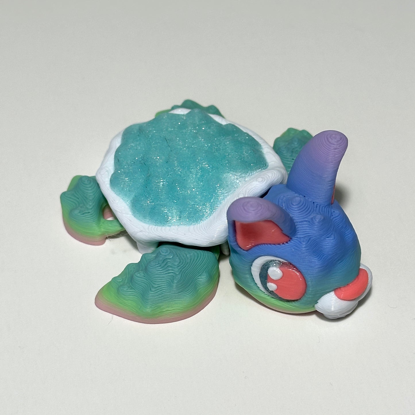 Rebel Bunny Turtle - 3D Printed Articulating Figure