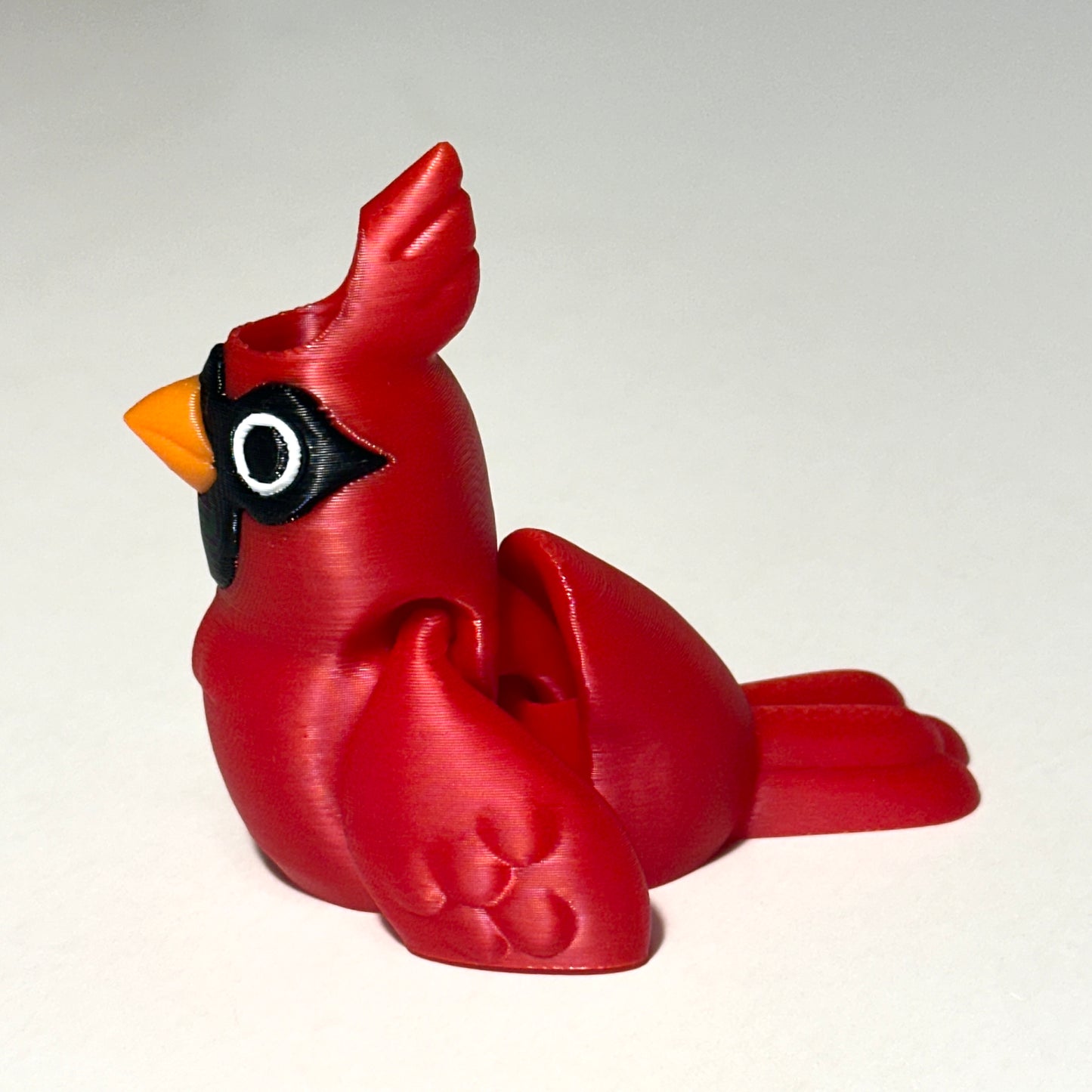 Cardinal Straw Topper - 3D Printed Articulating Figure