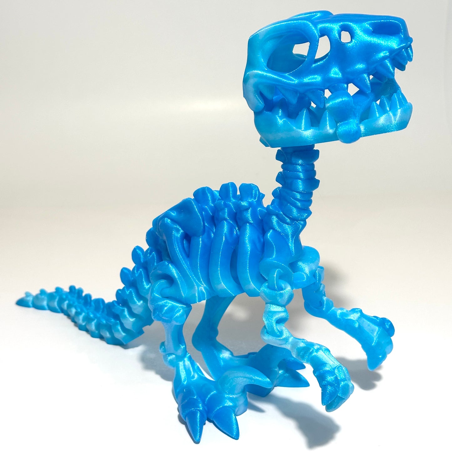 Giant Flexi Skeleton Raptor - 3D Printed Articulating Figure