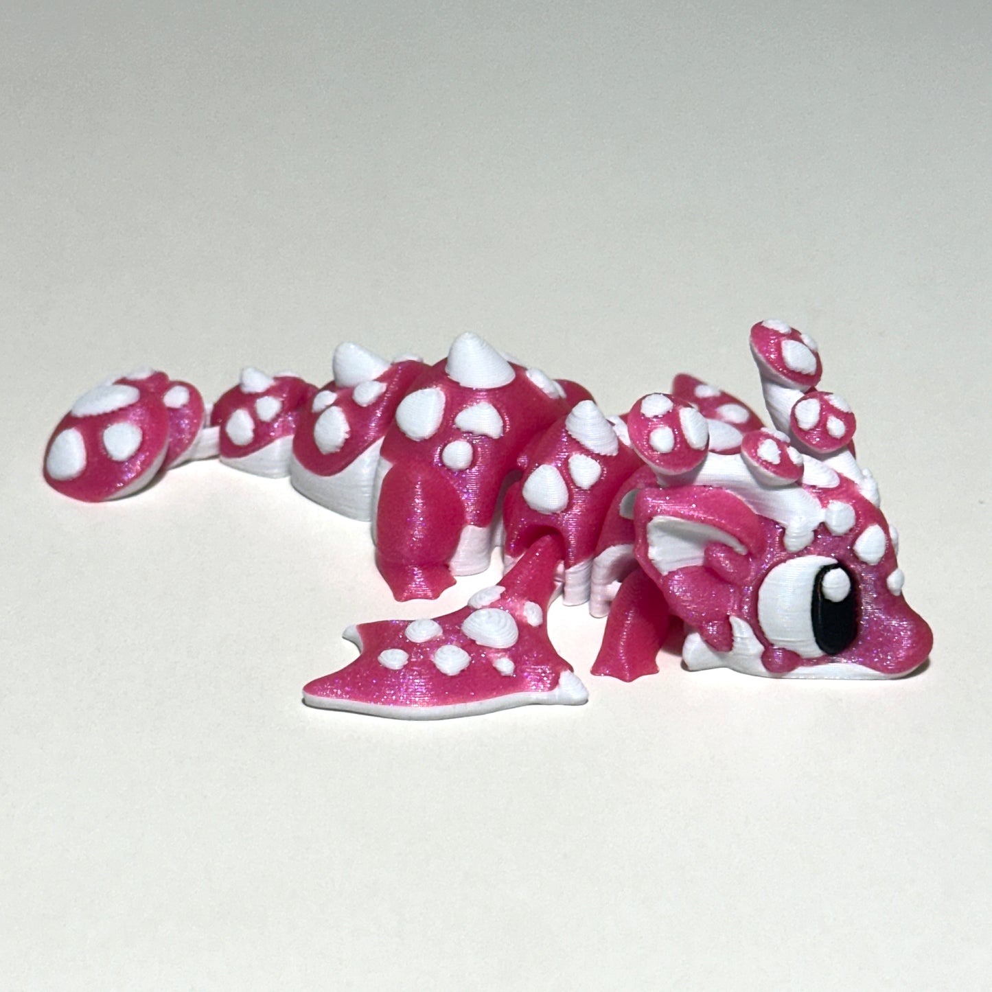 Baby Winged Mushroom Dragon - 3D Printed Articulating Figure