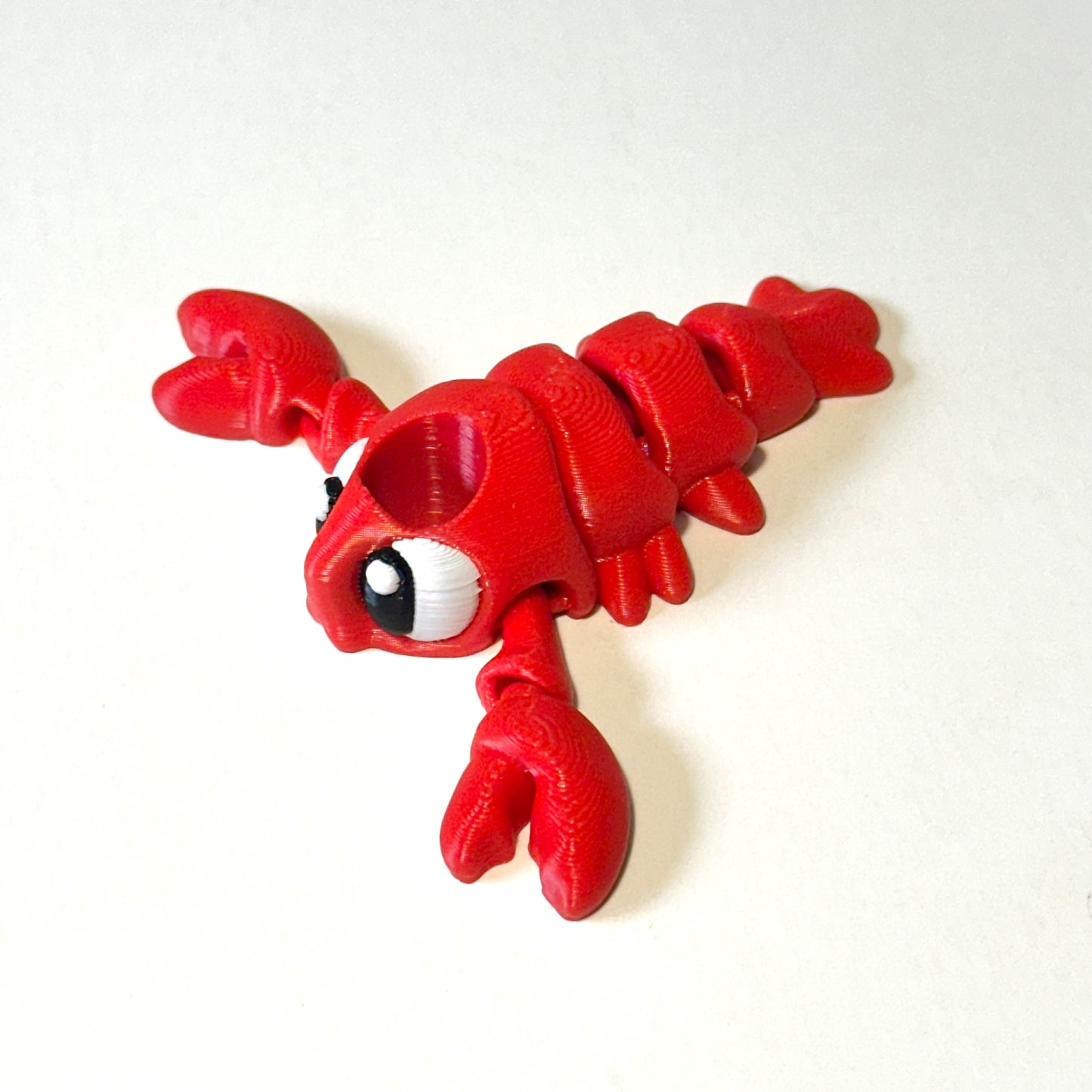Flexi Lobster Straw Topper - 3D Printed Articulating Figure