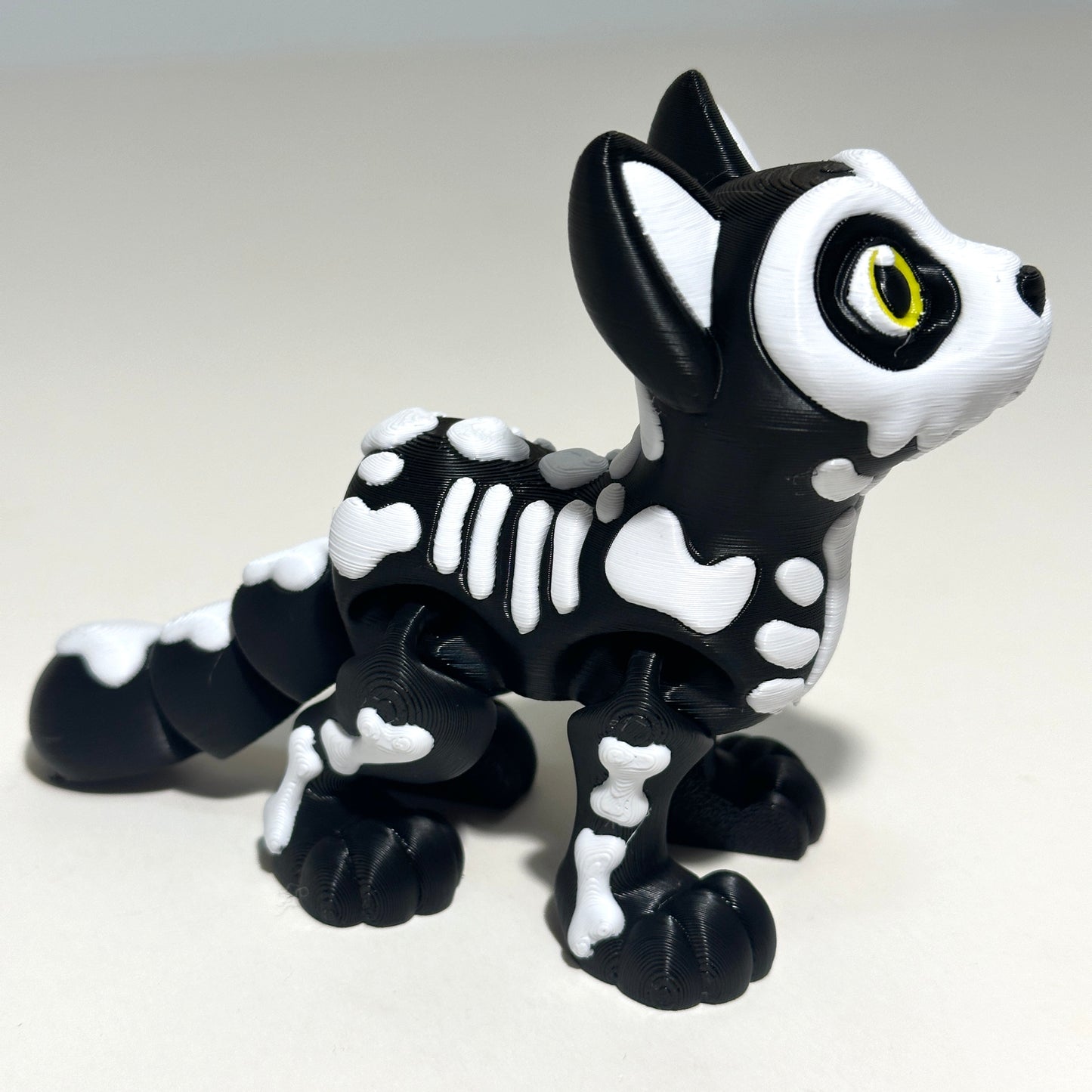 Skeleton Cat - 3D Printed Articulating FIgure