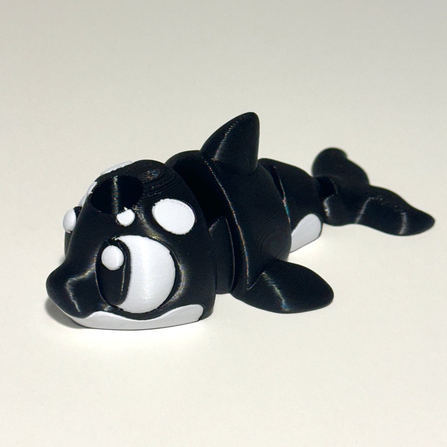 Orca Straw Topper - 3D Printed Articulating Figure
