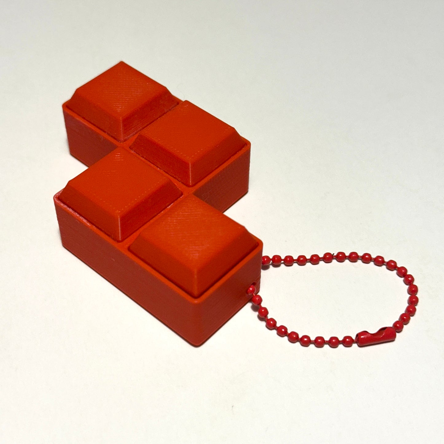 Block Game Fidget Clicker - 3D Printed