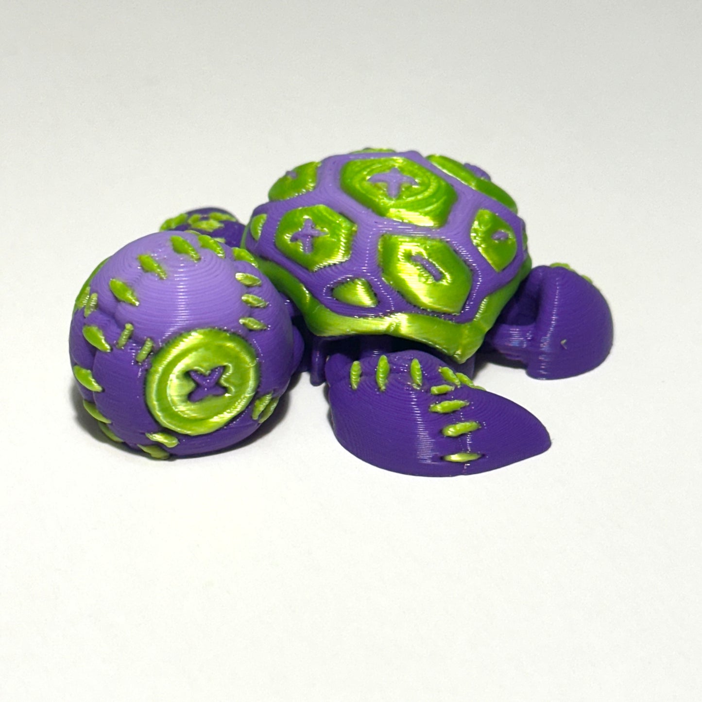 Stitch Turtle - 3D Printed Articulating Figure