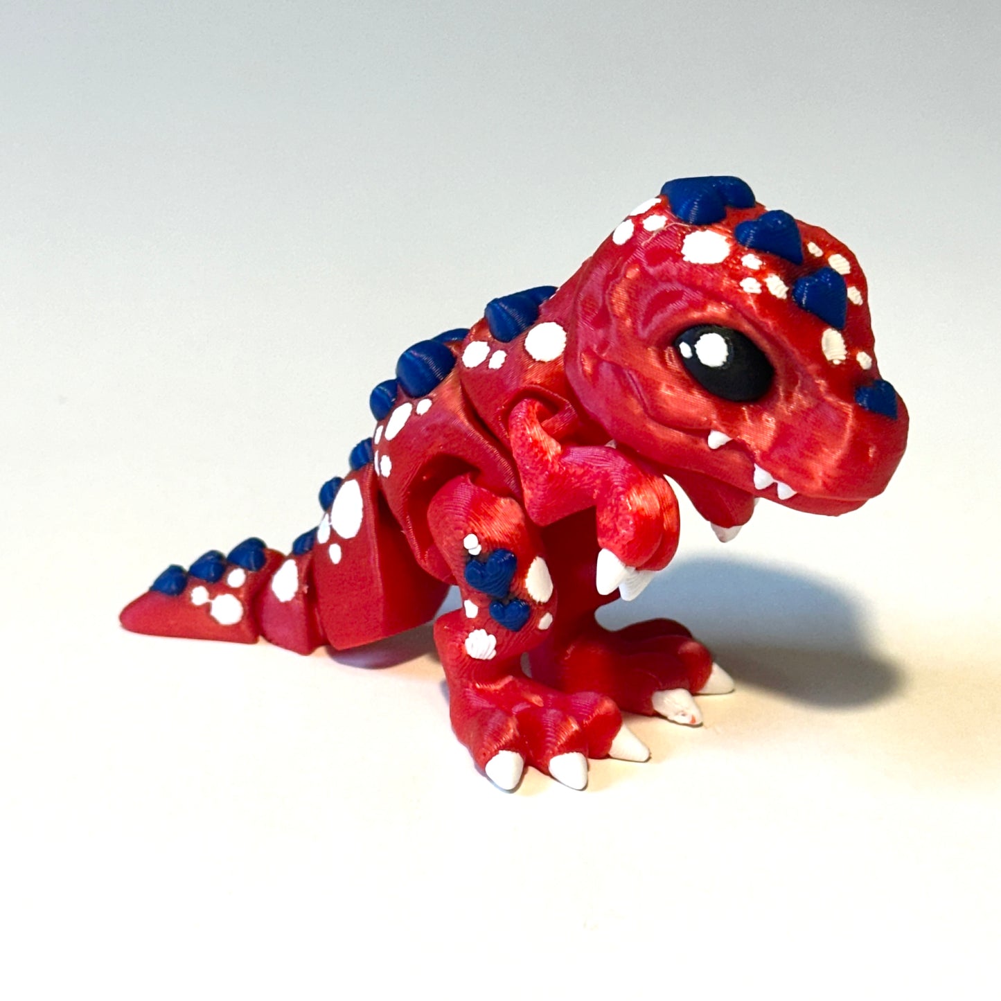 Flexi Heart T-Rex - 3D Printed Articulating Figure