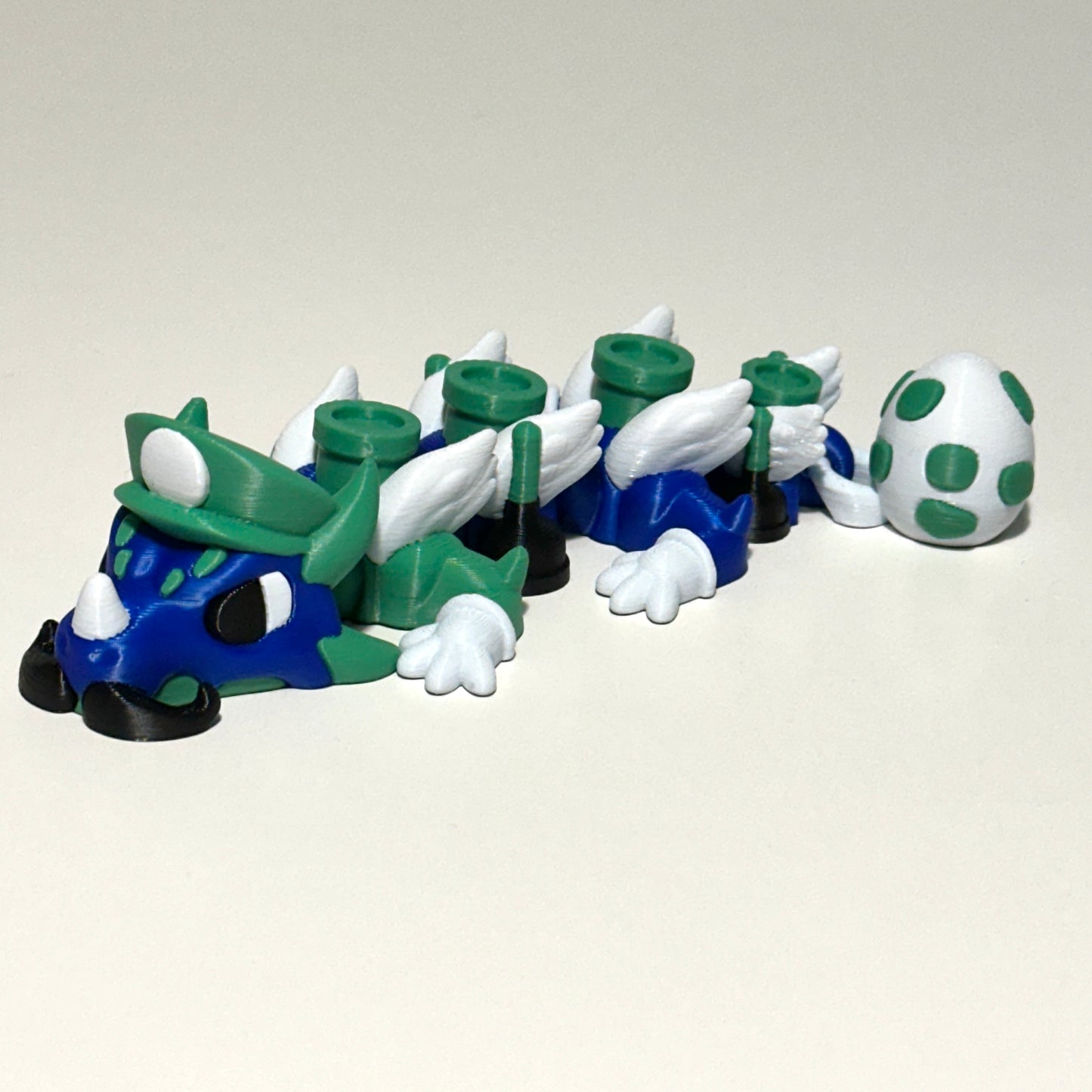 Mini Plumber Dragon - 3D Printed Articulating Figure