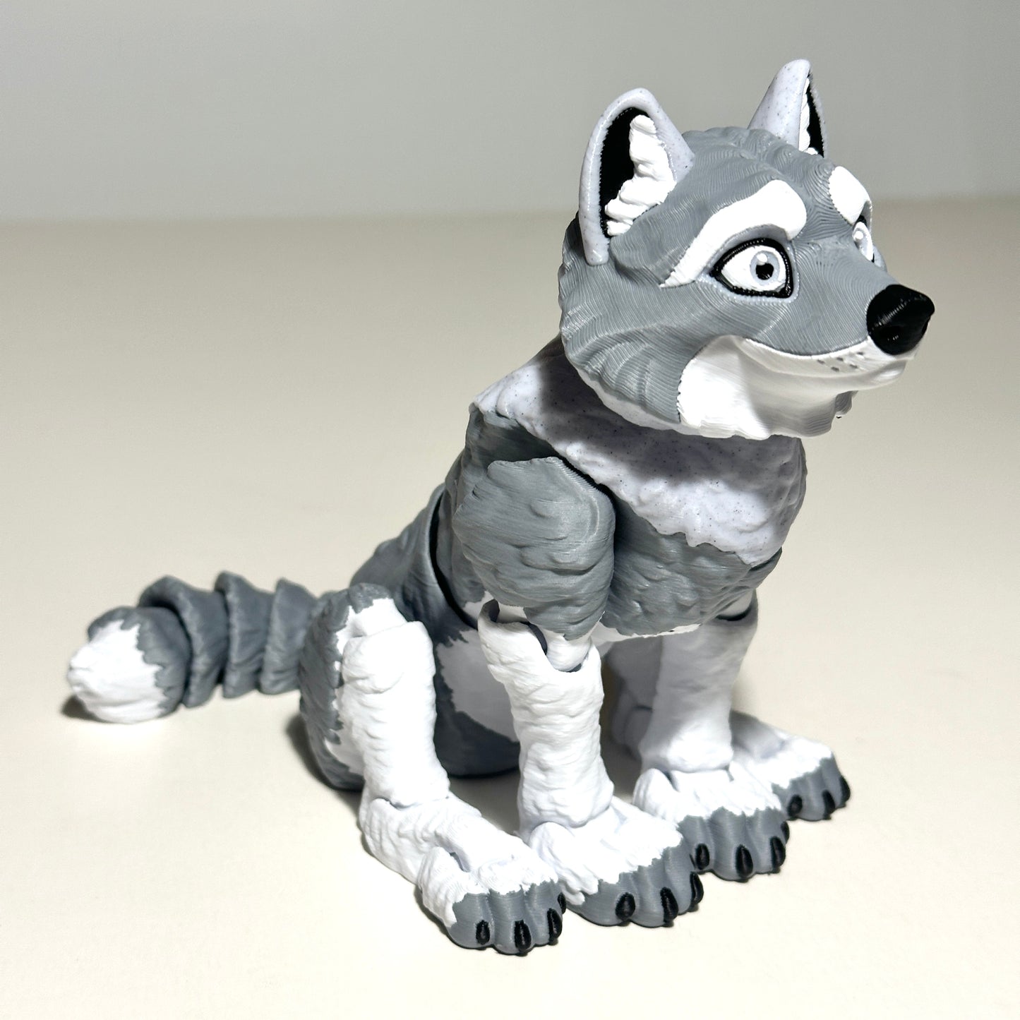 Flexi Wolf - 3D Printed Articulating Figure