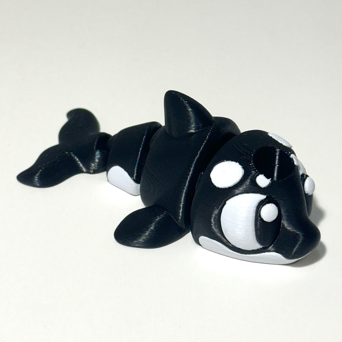 Orca Straw Topper - 3D Printed Articulating Figure