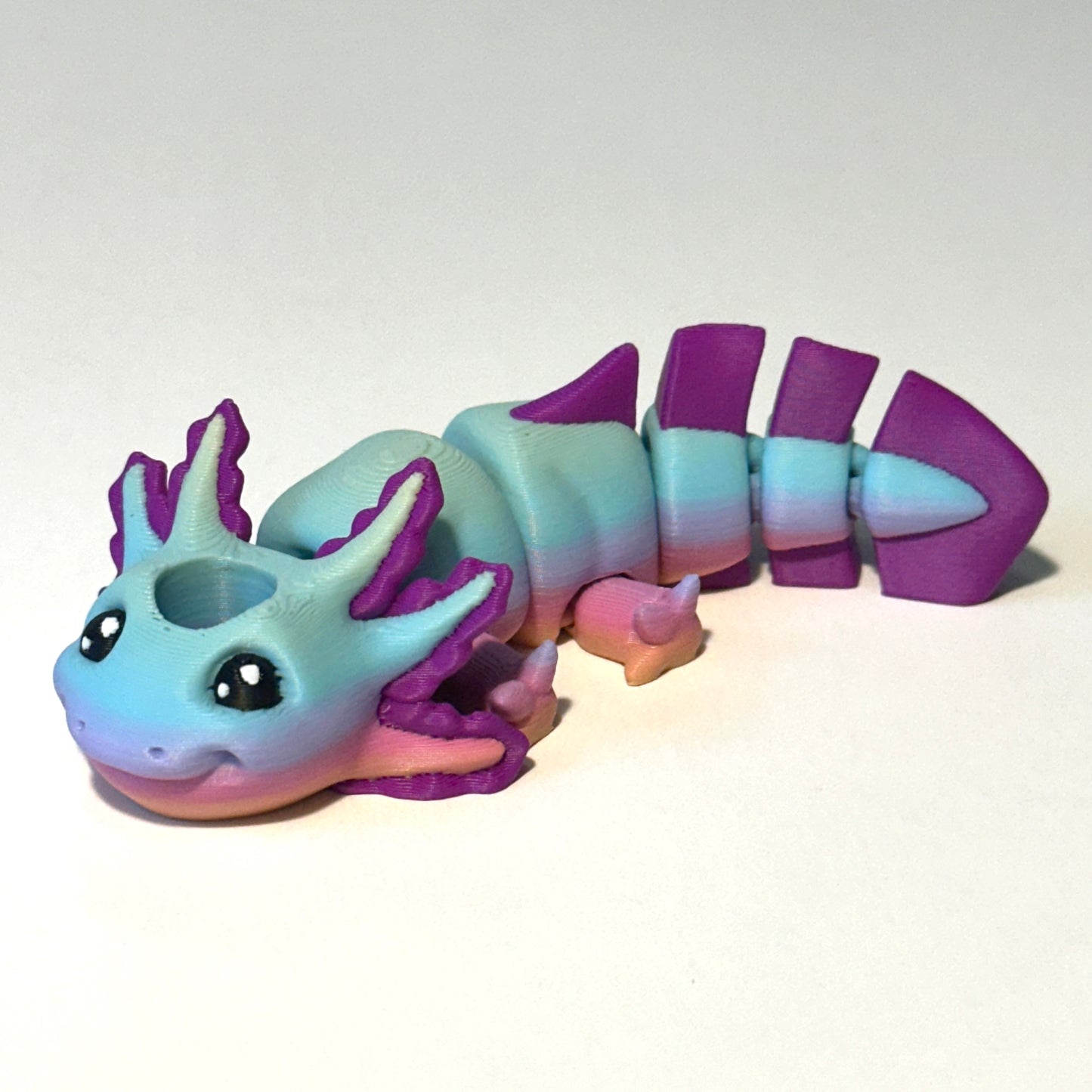 Baby Axolotl - 3D Printed Articulating Figure