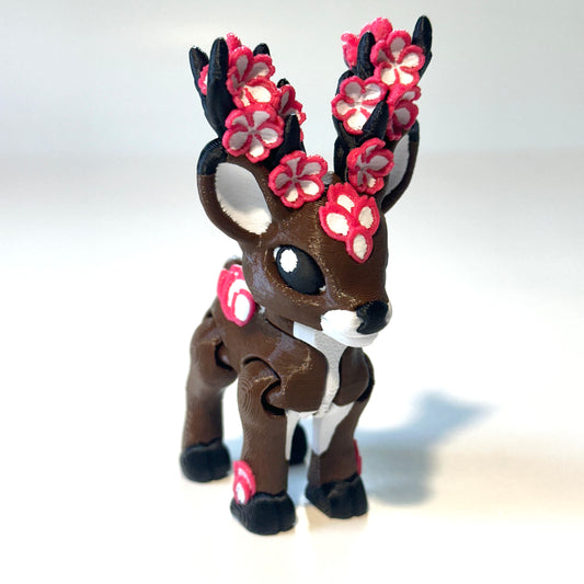 Blossom Deer - 3D Printed Articulating Figure