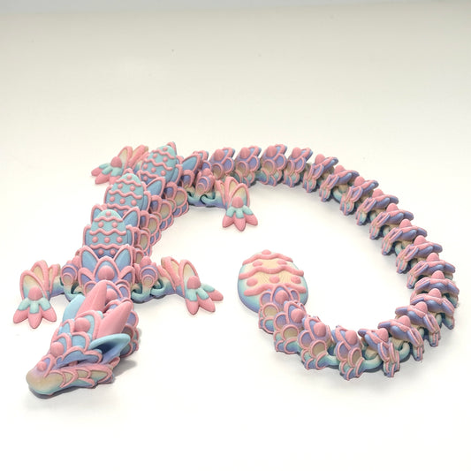 Large Easter Cookie Dragon - 3D Printed Articulating Figure