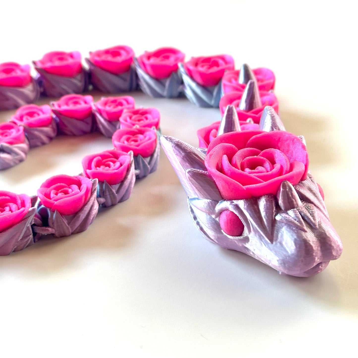 Large Rose Snake - 3D Printed Figurine