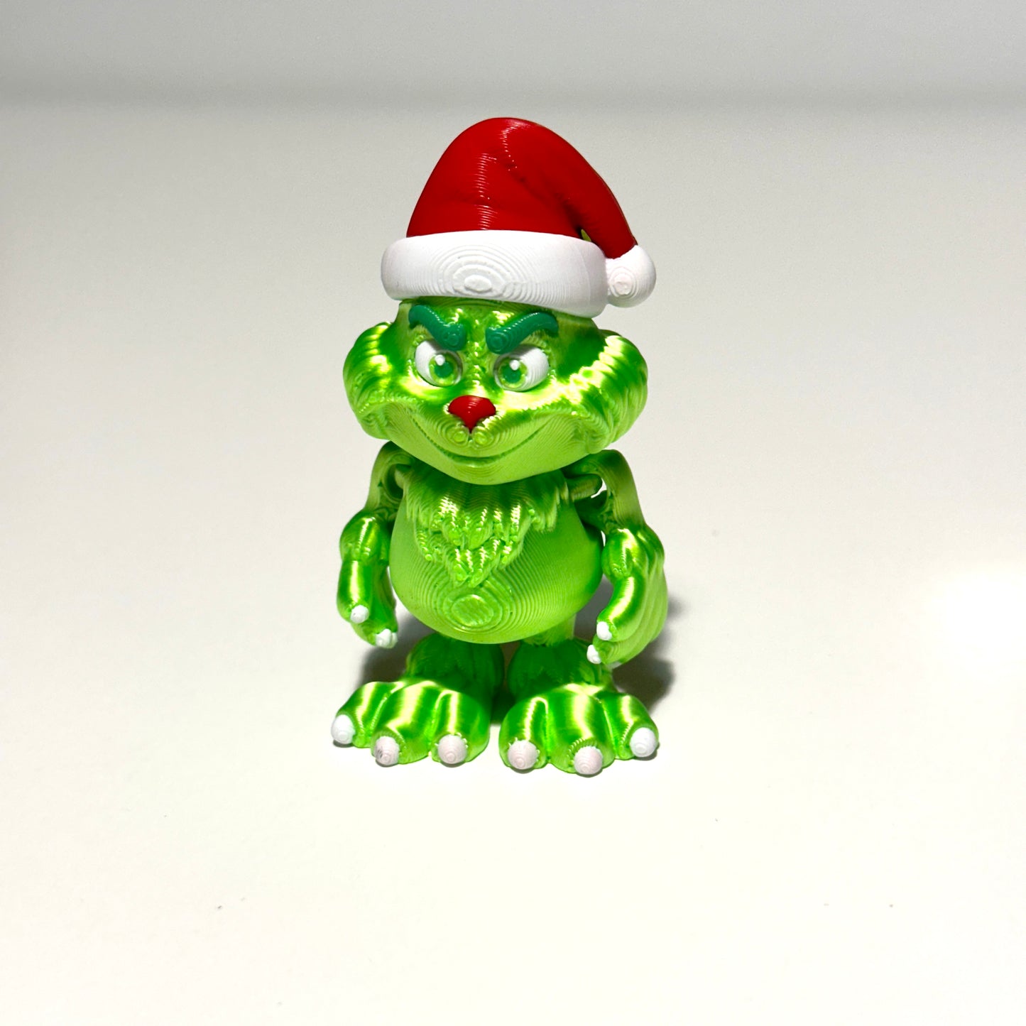 Mini Anti Christmas Green Guy - 3D Printed Articulating Figure