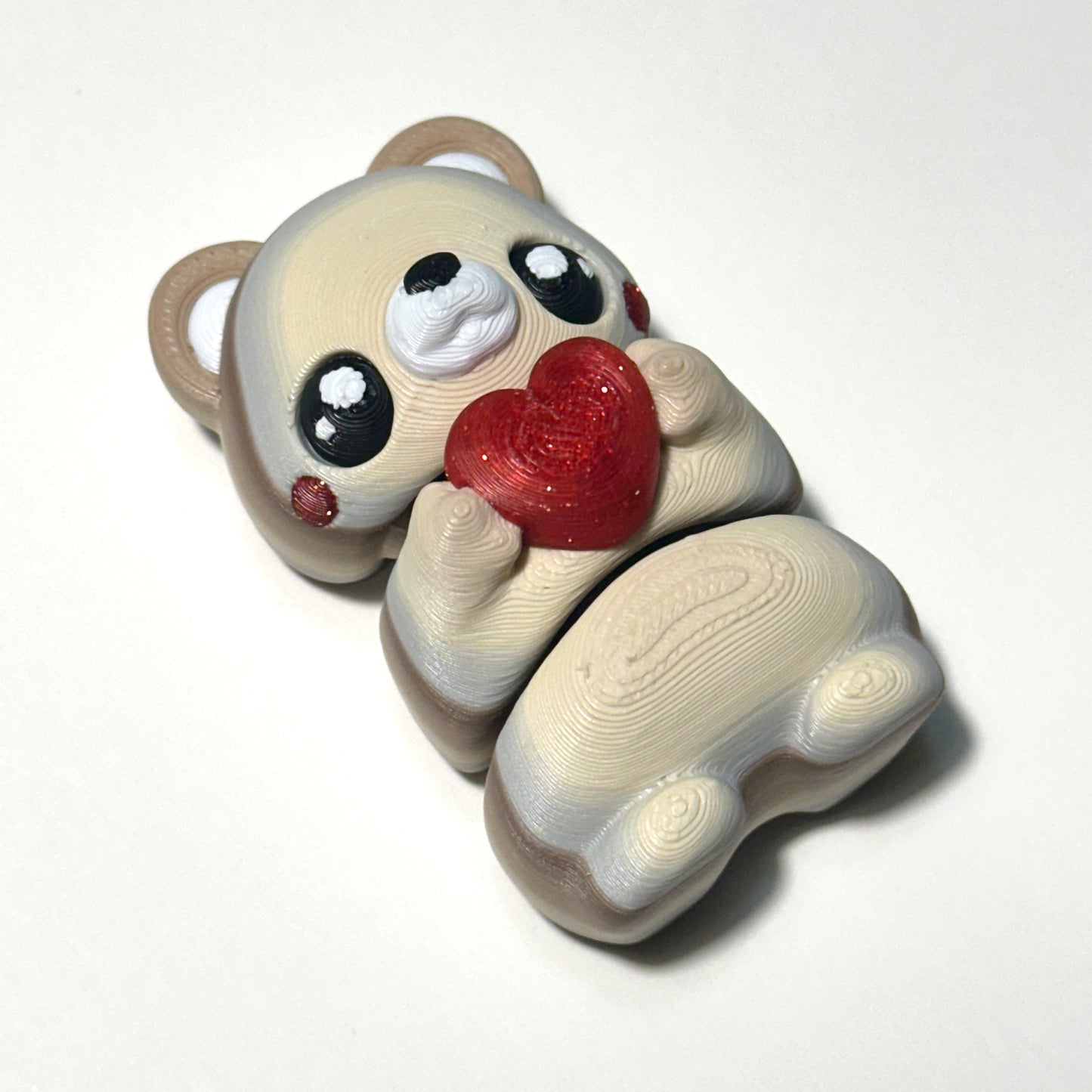 Flexi Valentine Bear - 3D Printed Articulating Figure