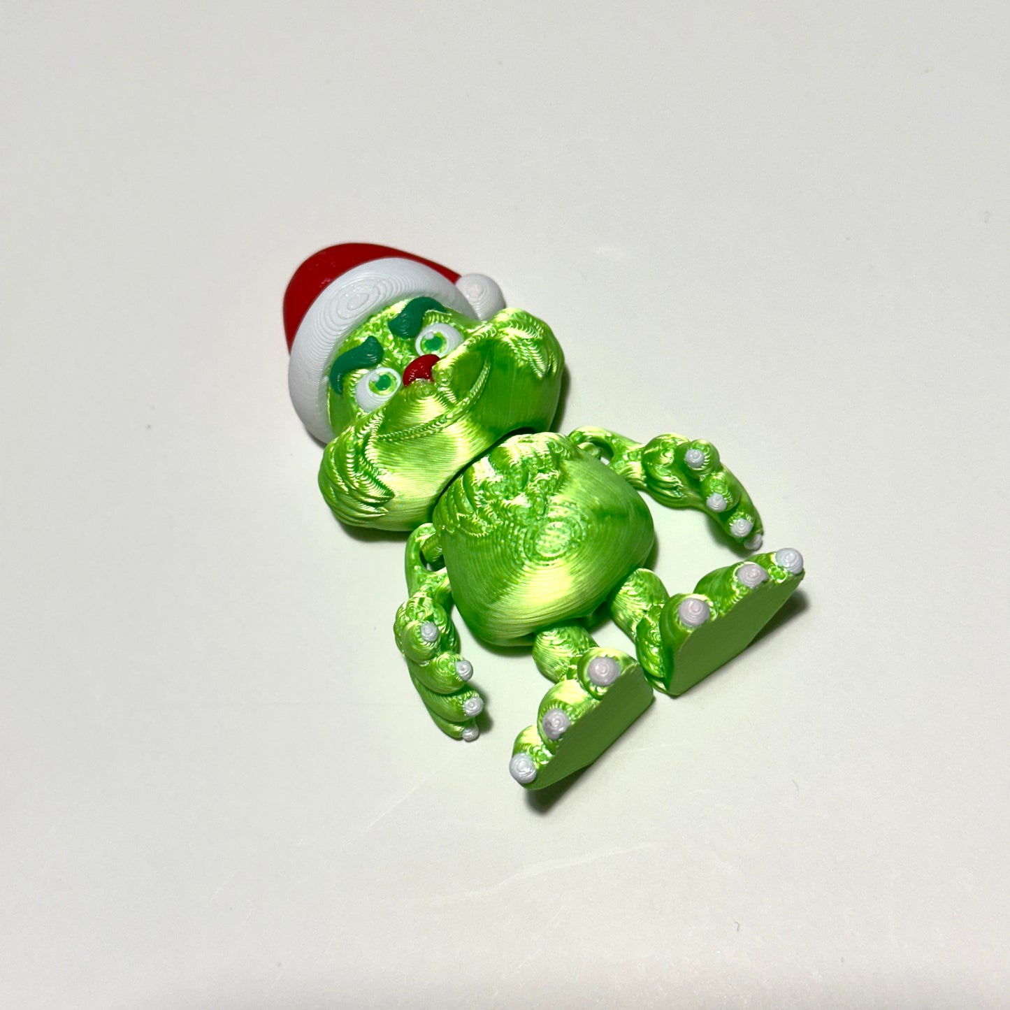 Mini Anti Christmas Green Guy - 3D Printed Articulating Figure