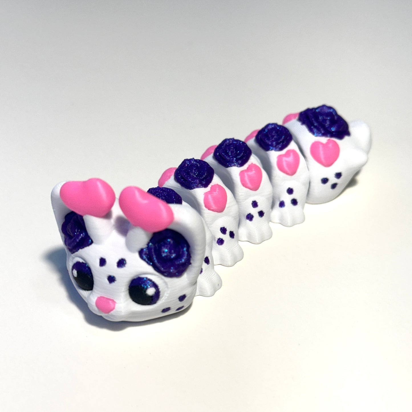 Cat-er-pillar - 3D Printed Articulating Figure