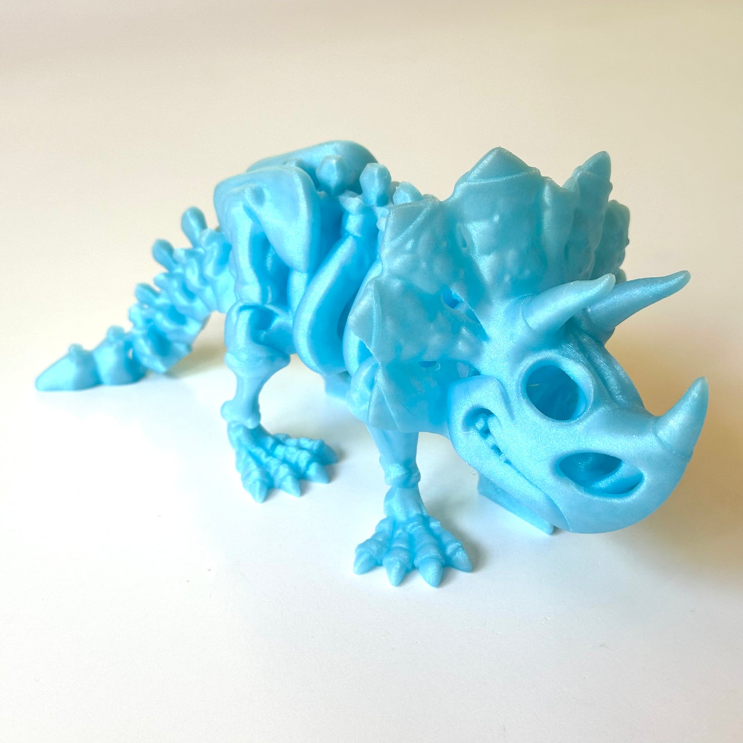 Flexi Skeleton Triceratops - 3D Printed Articulating Figure