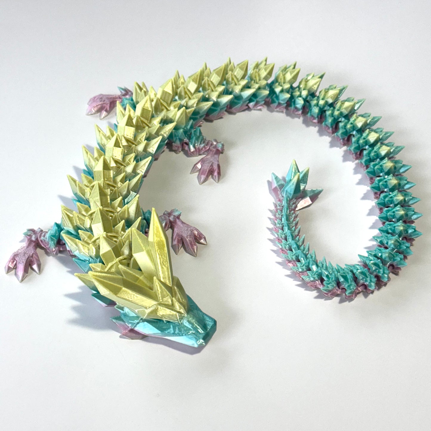 Large Crystal Dragons - 3D Printed Articulating