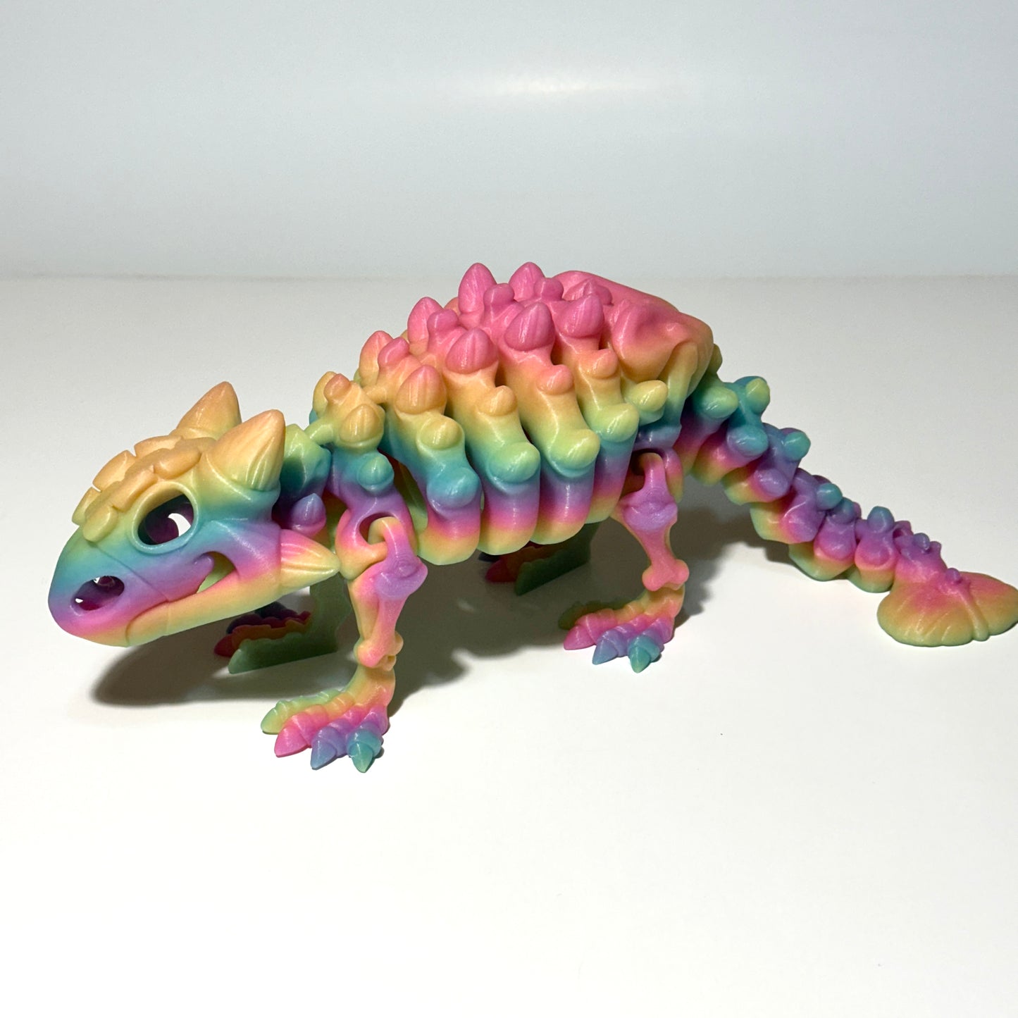 Giant Flexi Skeleton Ankylosaurus - 3D Printed Articulating FIgure