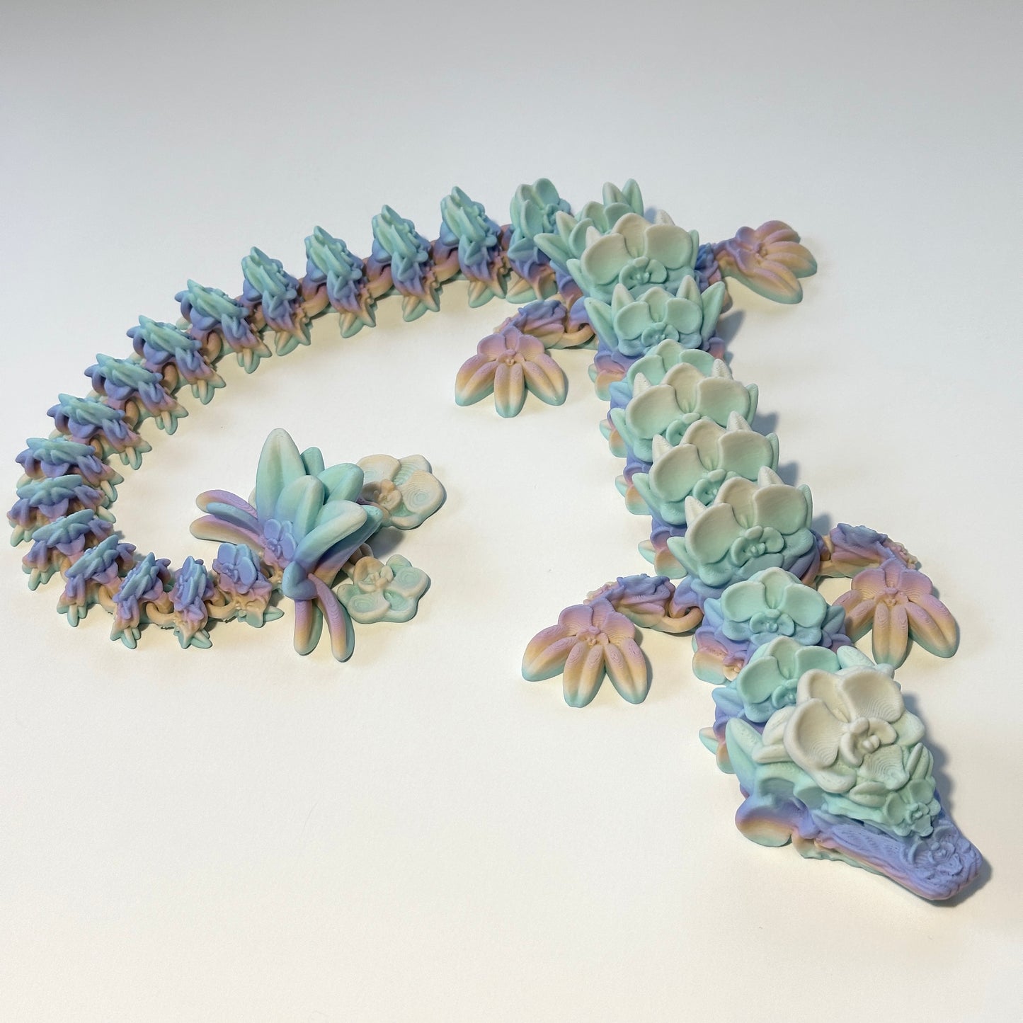 Large Orchid Dragon - 3D Printed Articulating Figure