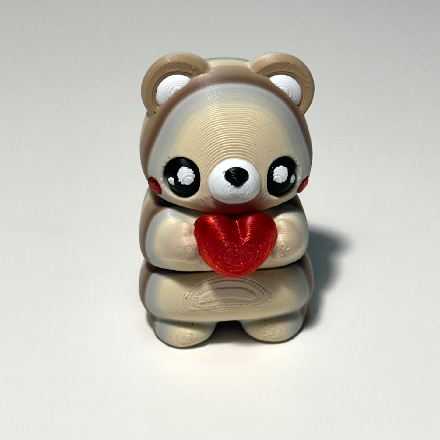 Flexi Valentine Bear - 3D Printed Articulating Figure