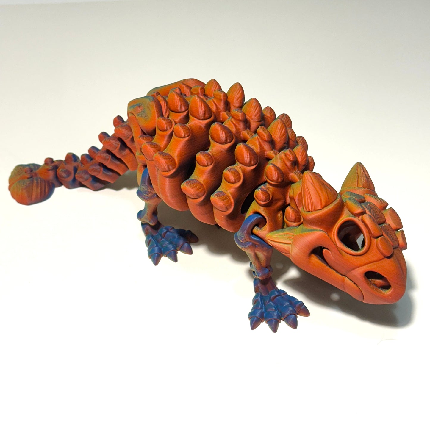 Giant Flexi Skeleton Ankylosaurus - 3D Printed Articulating FIgure