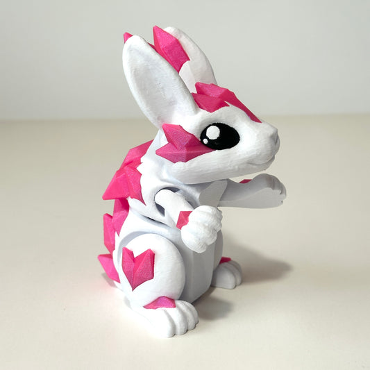 Crystal Bunny - 3D Printed Articulating Figure
