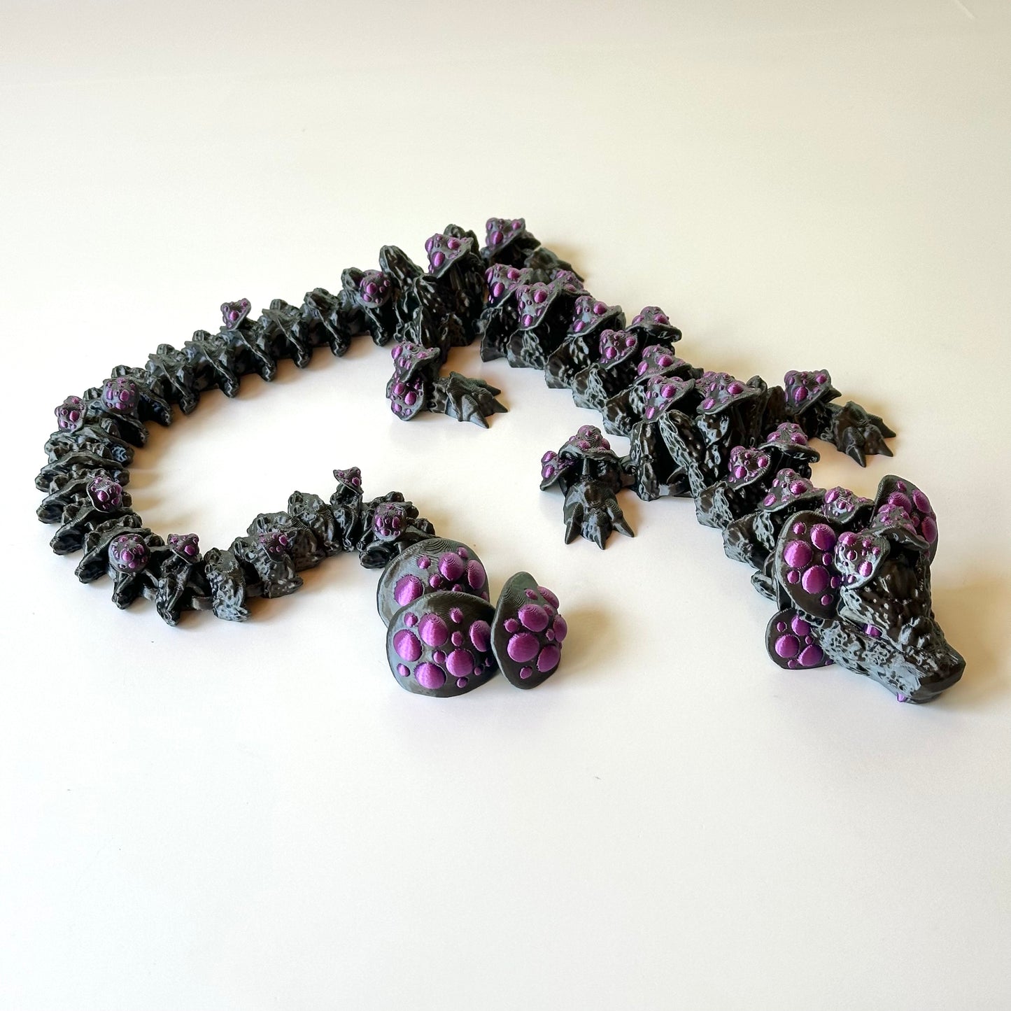 Large Mushroom Dragon - 3D Printed Articulating Figure