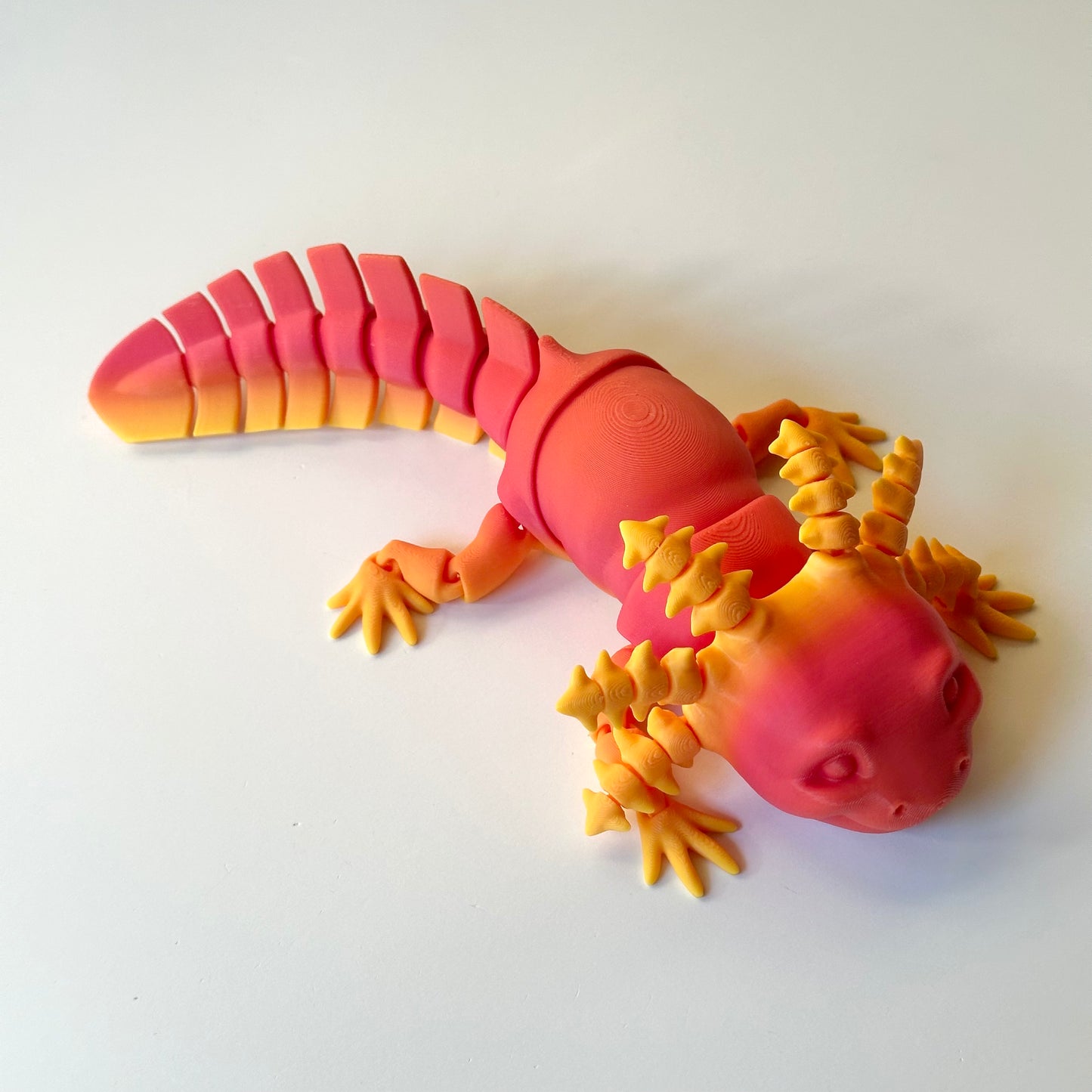 Large Axolotl - 3D Printed Articulating Figure