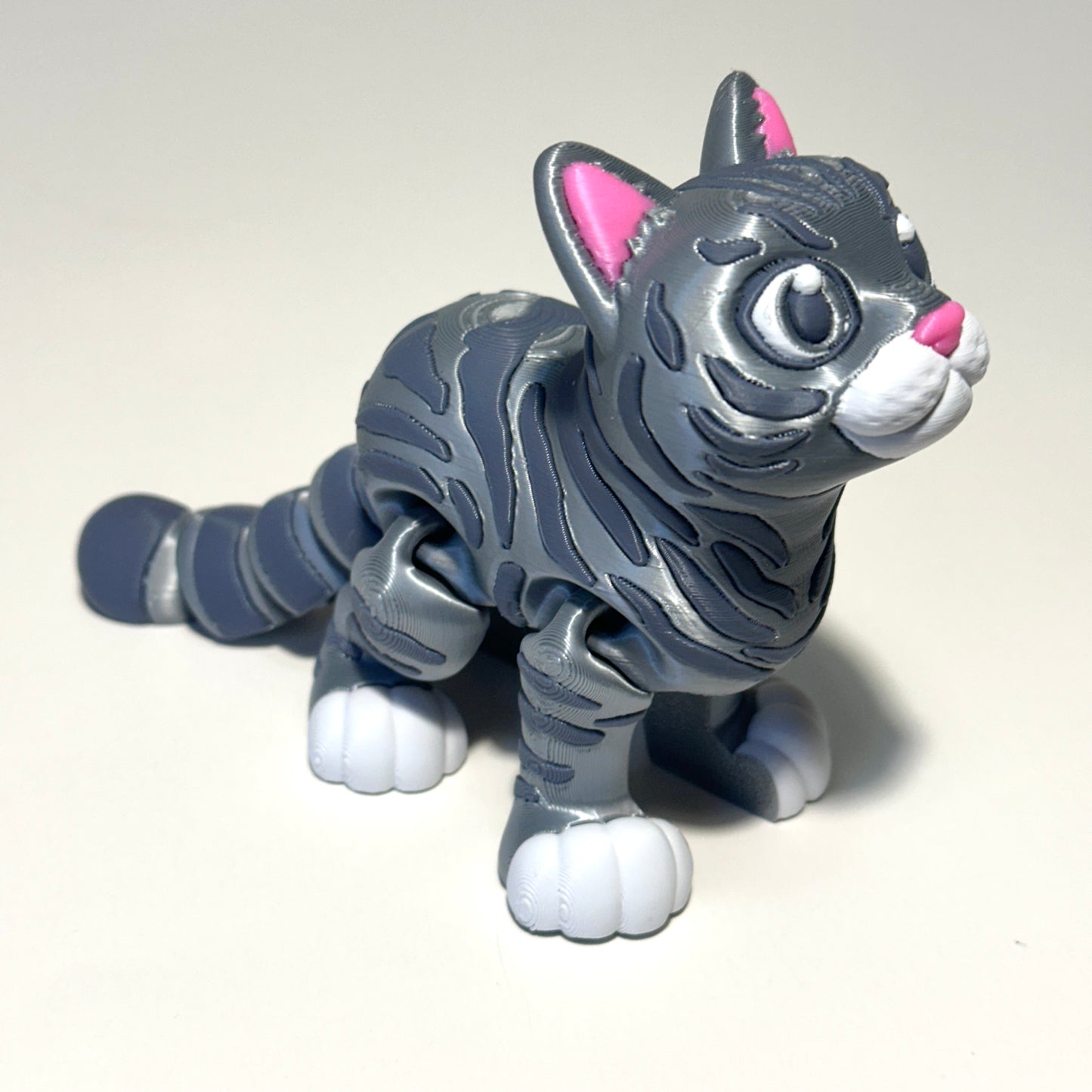 Flexi Short Hair Cat - 3D Printed Articulating Figure