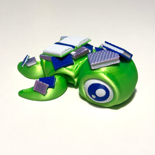 Standard Book Turtle - 3D Printed Articulating Figure