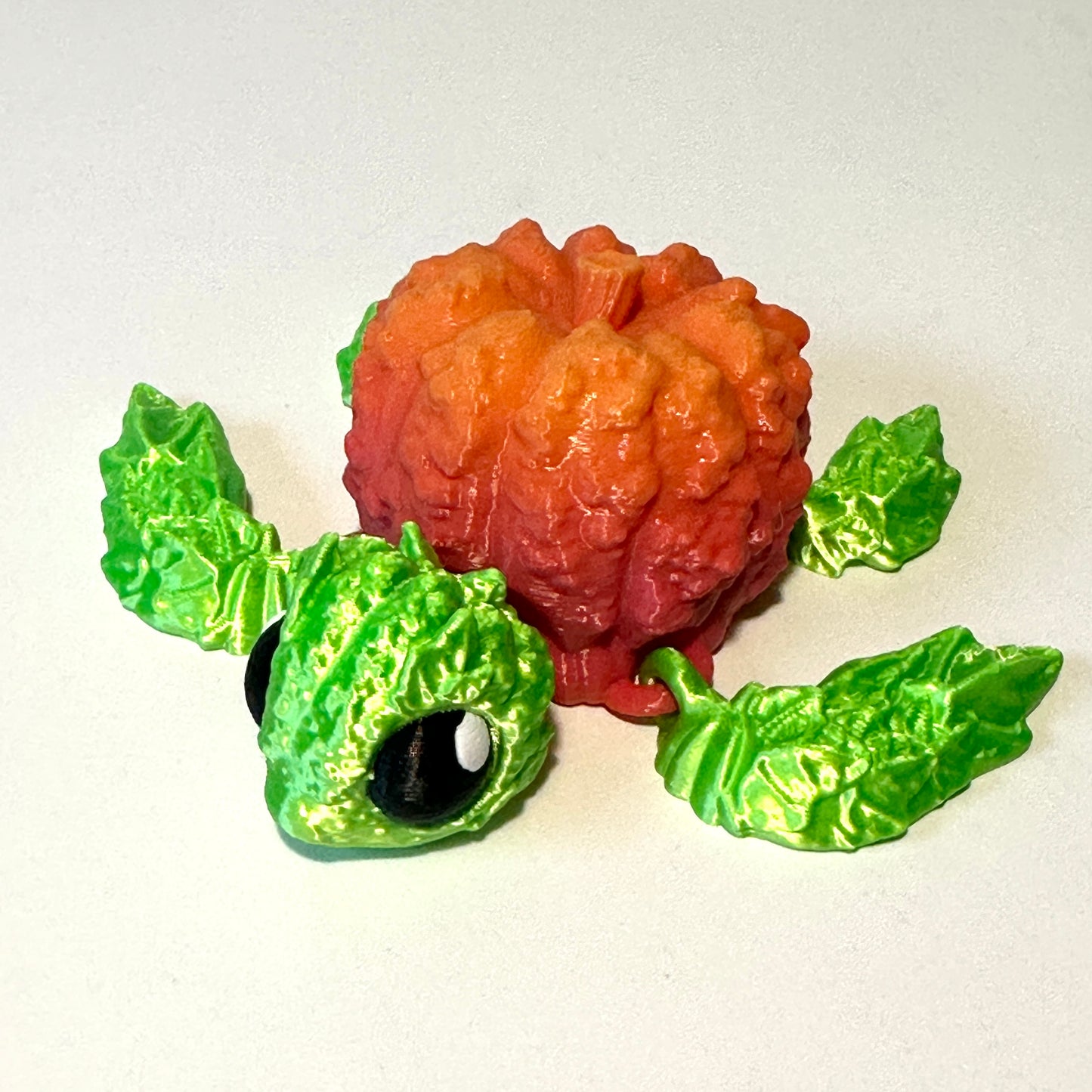 Pumpkin Turtle - 3D Printed Articulating Figure