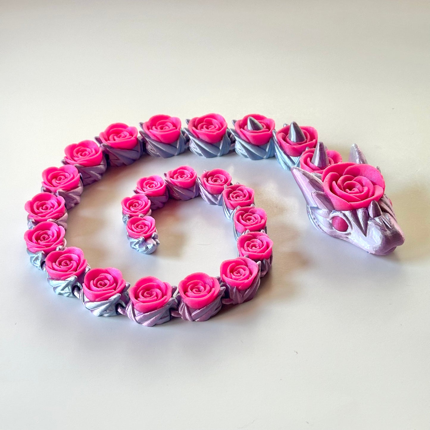 Large Rose Snake - 3D Printed Figurine