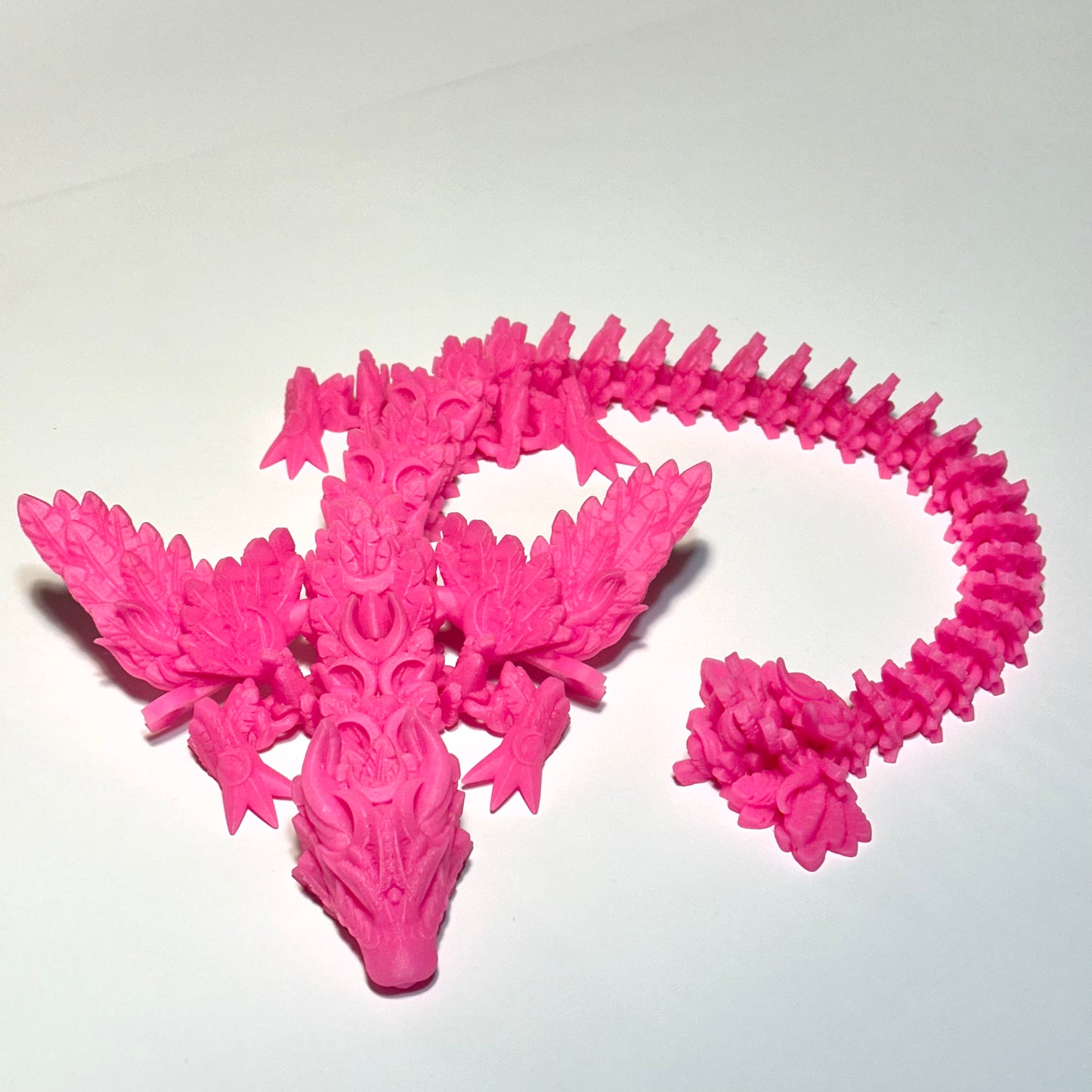 Large Lunar Wing Dragon - 3D Printed Articulating Figure