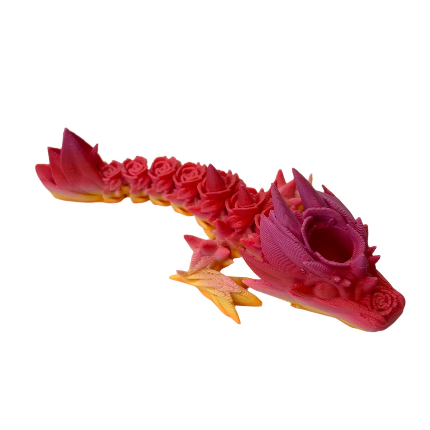 Rose Tadling Straw Topper - 3D Printed Articulating Figure